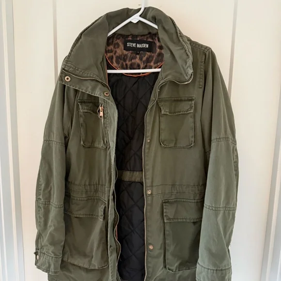 Steve Madden Olive Green Utility Jacket - Picture 8 of 9